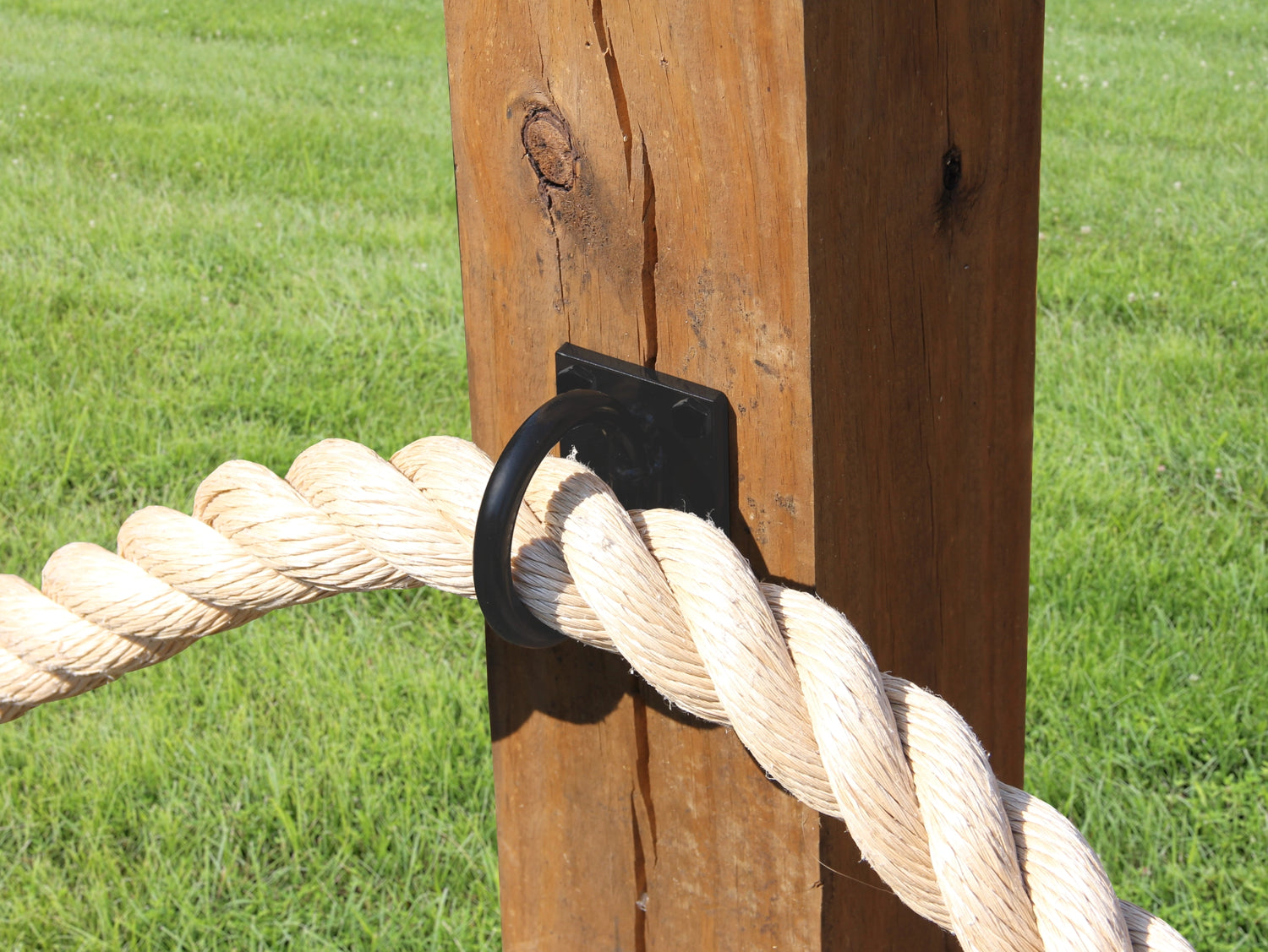 Heavy Duty Nautical Rope Ring, Light Strand Holder, Fence Rings (3 sizes available) - Madison Iron and Wood