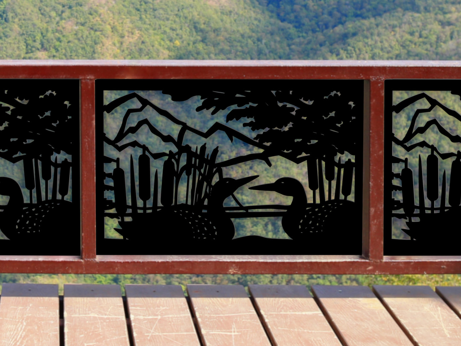 80"x30" - Duck Pond Fence/Gate Panel Insert - Madison Iron and Wood