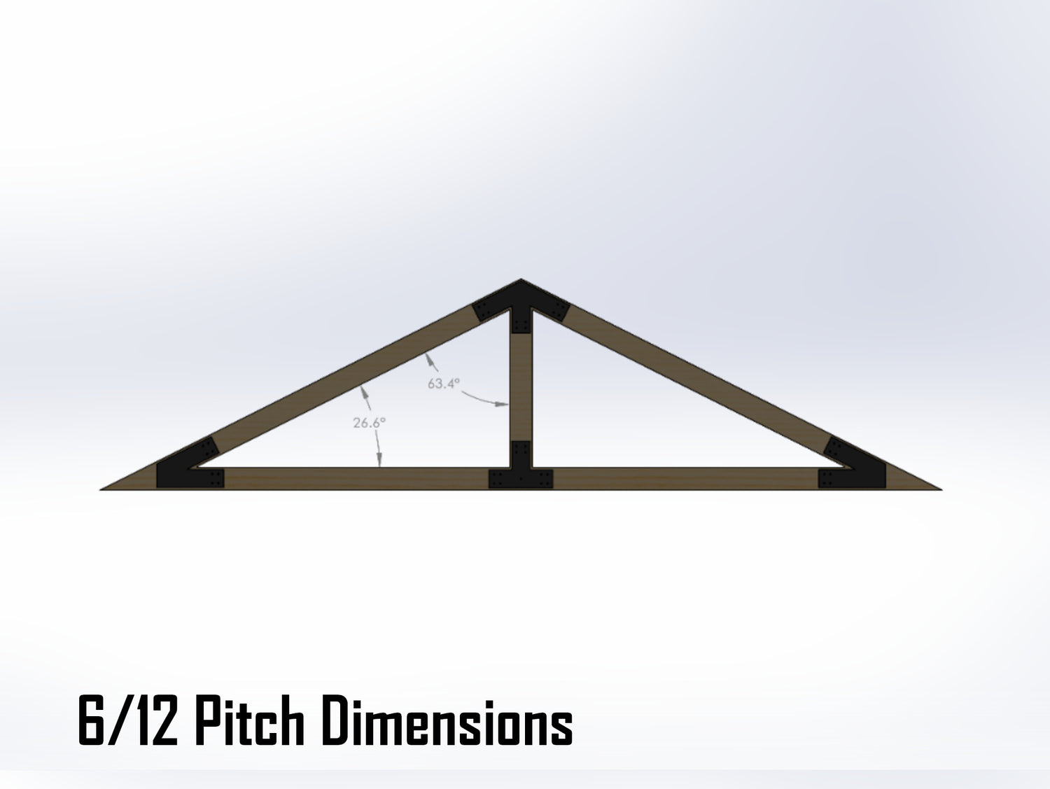 King Truss Industrial Brackets, For 8 Inch Lumber - Madison Iron and Wood