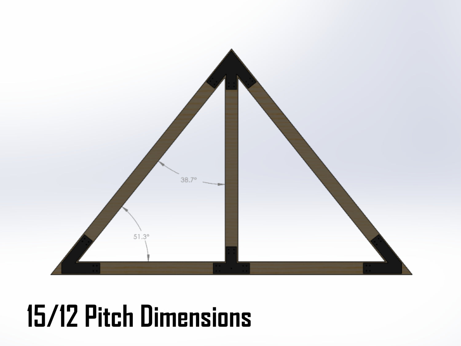 King Truss Industrial Brackets, For 8 Inch Lumber - Madison Iron and Wood