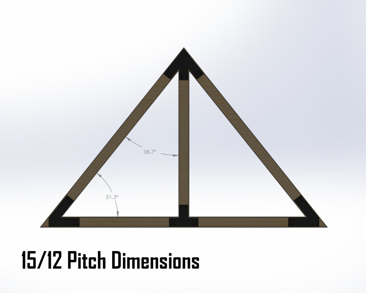 King Truss Industrial Brackets, For 8 Inch Lumber - Madison Iron and Wood