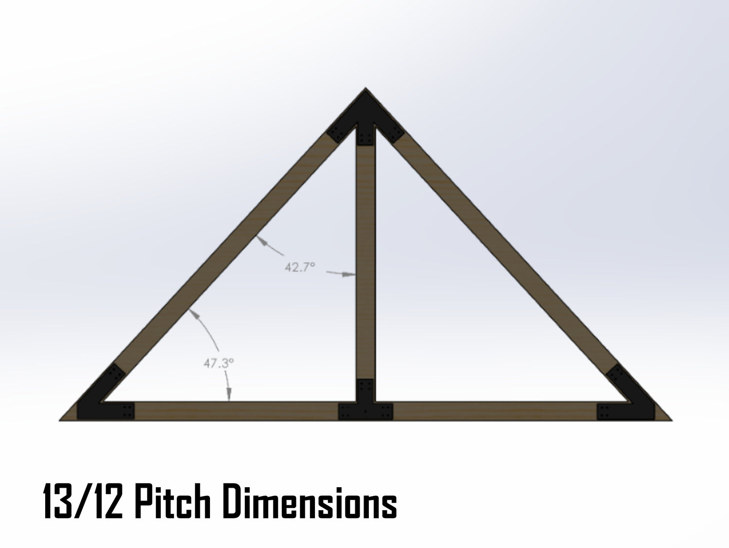 King Truss Industrial Brackets, For 8 Inch Lumber - Madison Iron and Wood