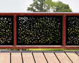 80"x30" - Wind Blown Leaves Fence/Gate Panel Insert - Madison Iron and Wood