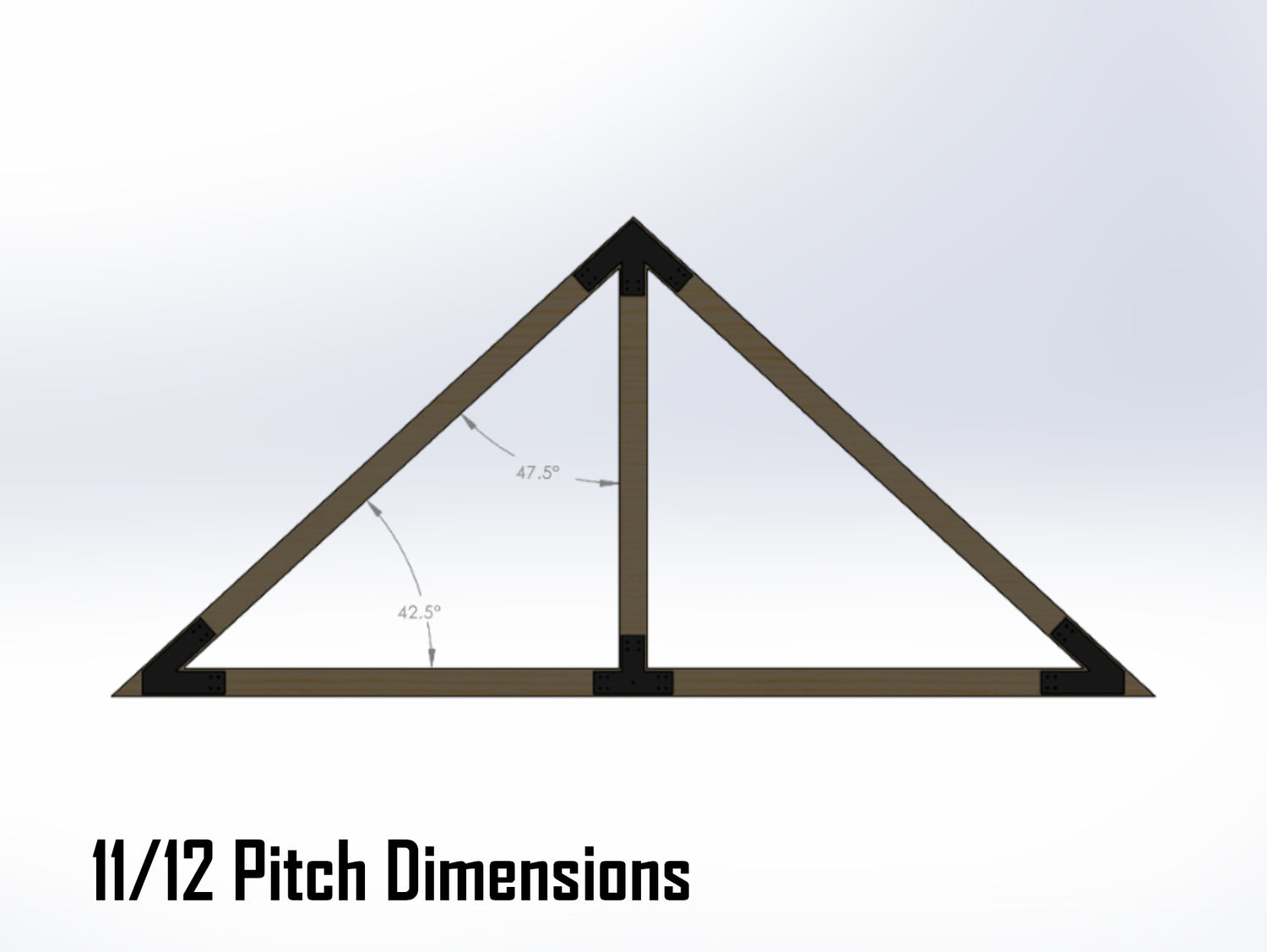 King Truss Industrial Brackets, For 8 Inch Lumber - Madison Iron and Wood
