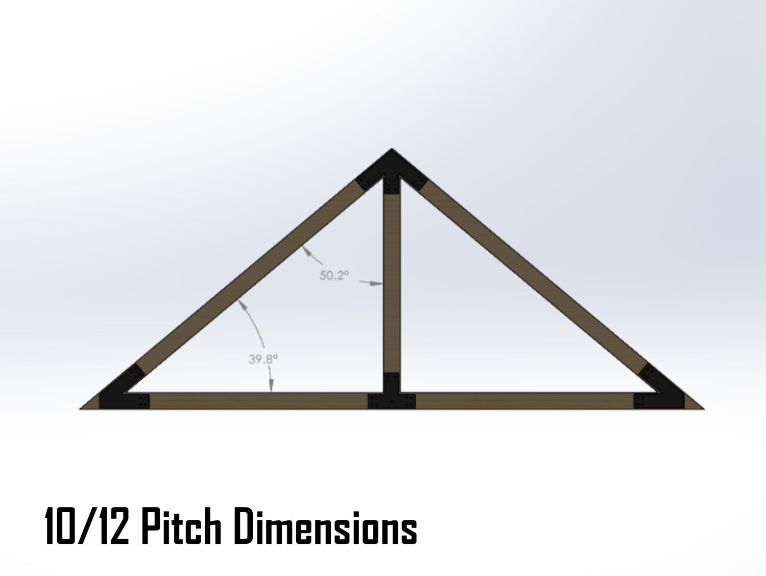 King Truss Industrial Brackets, For 8 Inch Lumber - Madison Iron and Wood