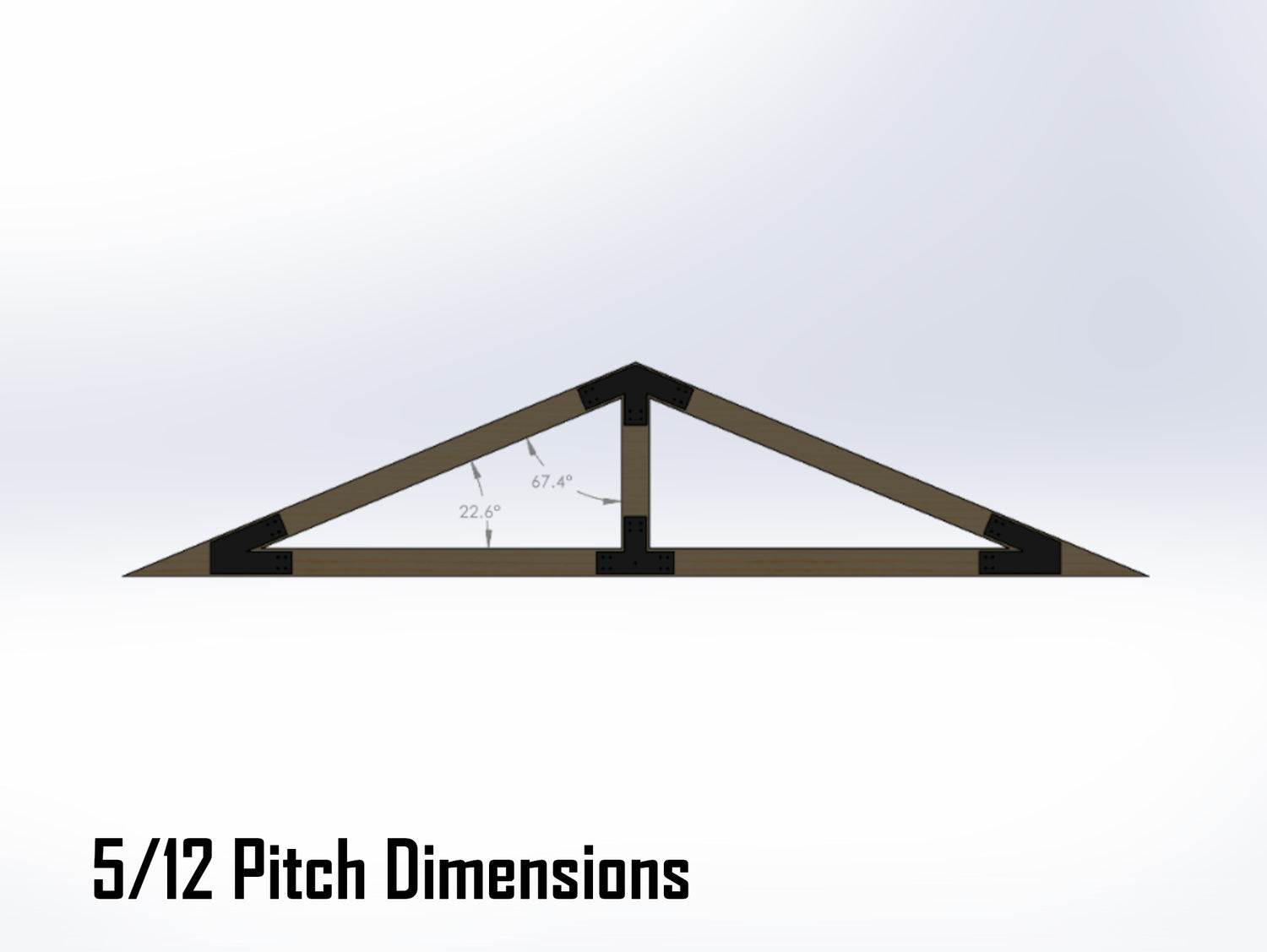 King Truss Industrial Brackets, For 8 Inch Lumber - Madison Iron and Wood