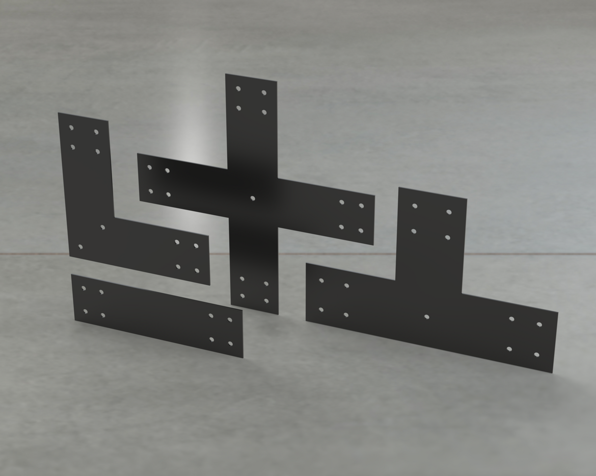 Industrial Style Brackets for 6x6 Dimensional Lumber - Madison Iron and Wood