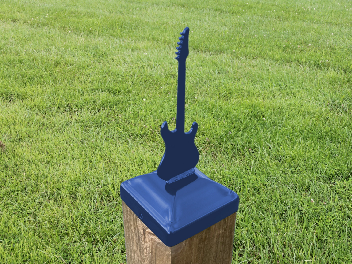 6X6 Guitar - Electric Post Cap (5.5 x 5.5 Post Size) - Madison Iron and Wood