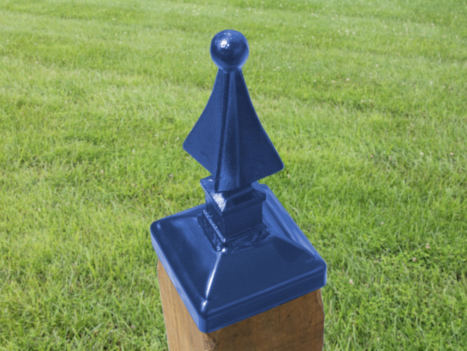 4x4 Quad Spear Post Cap (3.5 x 3.5 Post Size) - Madison Iron and Wood