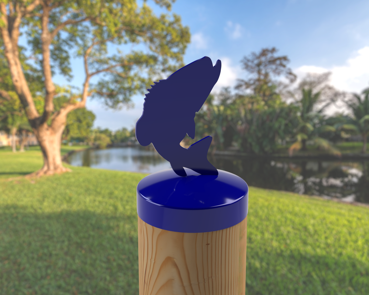 Bass, Round Post Cap (4x4 Round Post Size) - Madison Iron and Wood