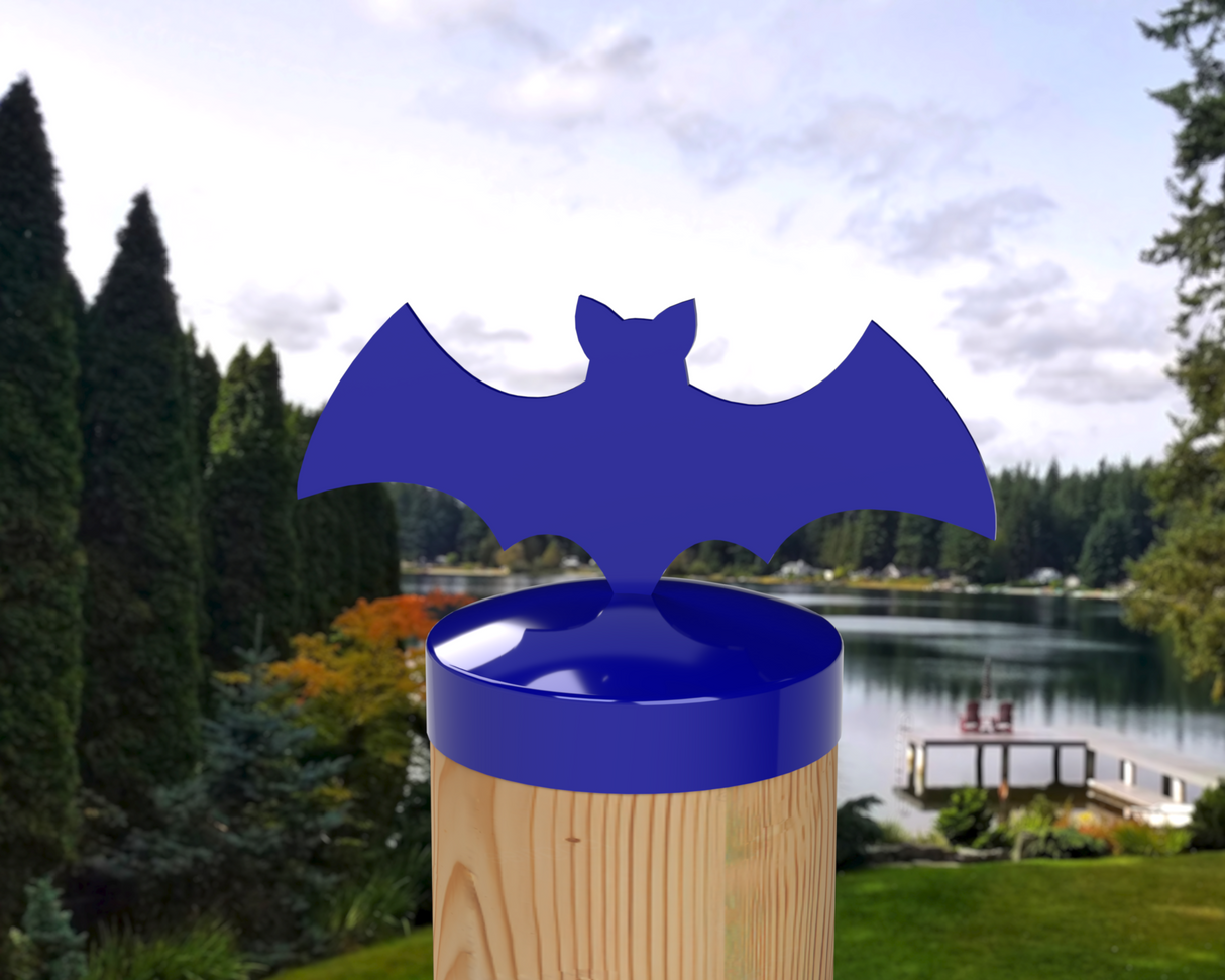 Bat, Round Post Cap (4x4 Round Post Size) - Madison Iron and Wood