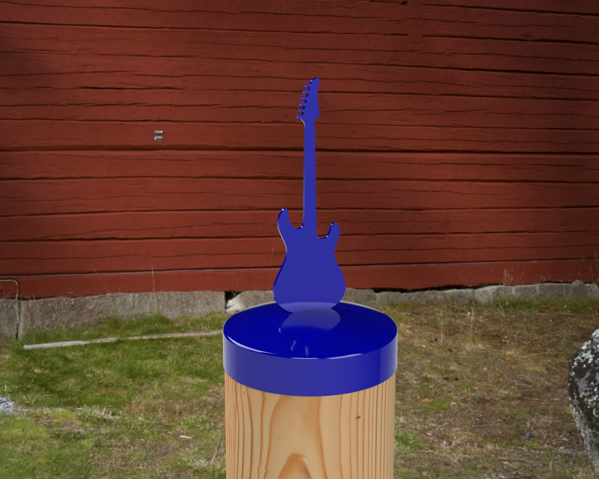 Guitar, Round Post Cap (4x4 Round Post Size) - Madison Iron and Wood