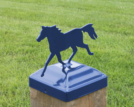 6X6 Trotting Horse Post Cap (5.5 x 5.5 Post Size) - Madison Iron and Wood