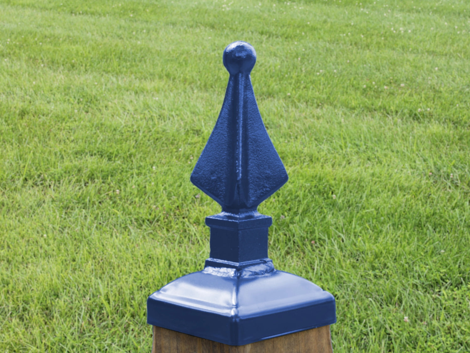 4x4 Quad Spear Post Cap (3.5 x 3.5 Post Size) - Madison Iron and Wood
