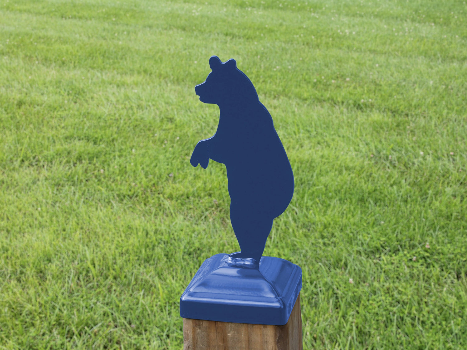 4x4 Bear Standing Post Cap (Fits 3.5 x 3.5 Post Size) - Madison Iron and Wood