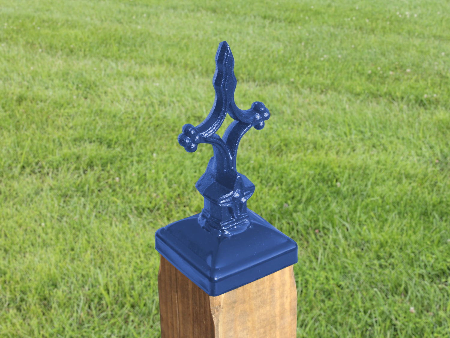 4x4 Open Cross Post Cap (3.5 x 3.5 Post Size) - Madison Iron and Wood