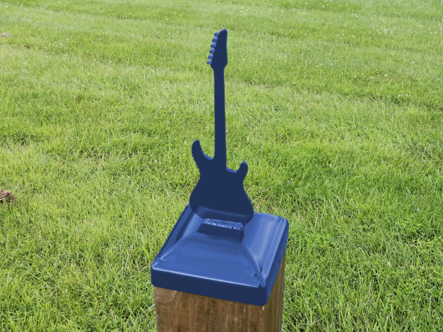6X6 Guitar - Electric Post Cap (5.5 x 5.5 Post Size) - Madison Iron and Wood