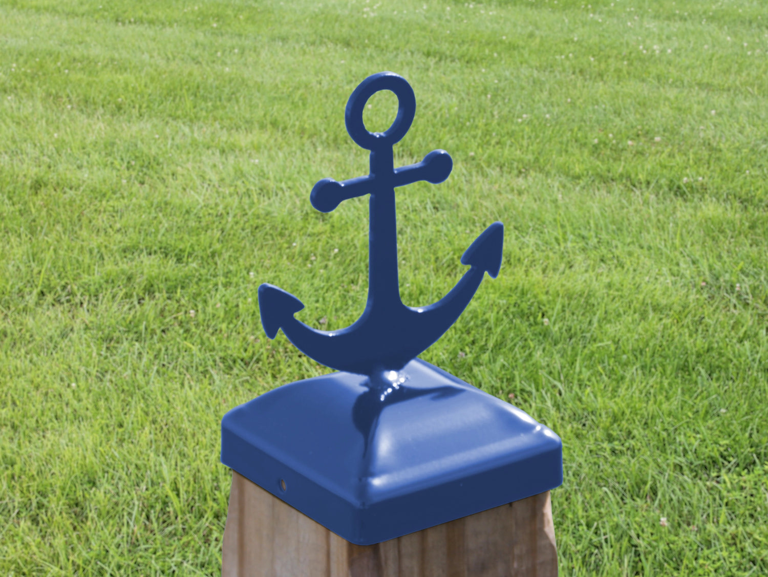 6X6 Anchor Post Cap (5.5 x 5.5 Post Size) - Madison Iron and Wood