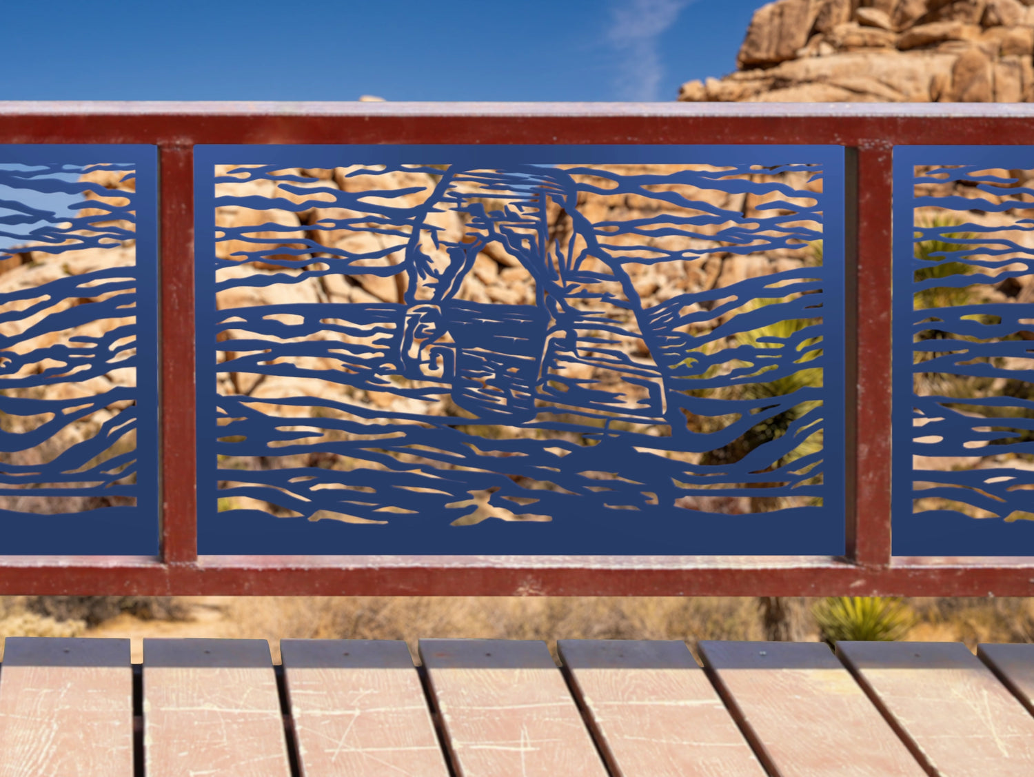 80"x30" - Arches National Park Fence/Gate Panel Insert - Madison Iron and Wood