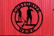 Paddle Board Personalized Metal Sign -  Two Lines - Madison Iron and Wood