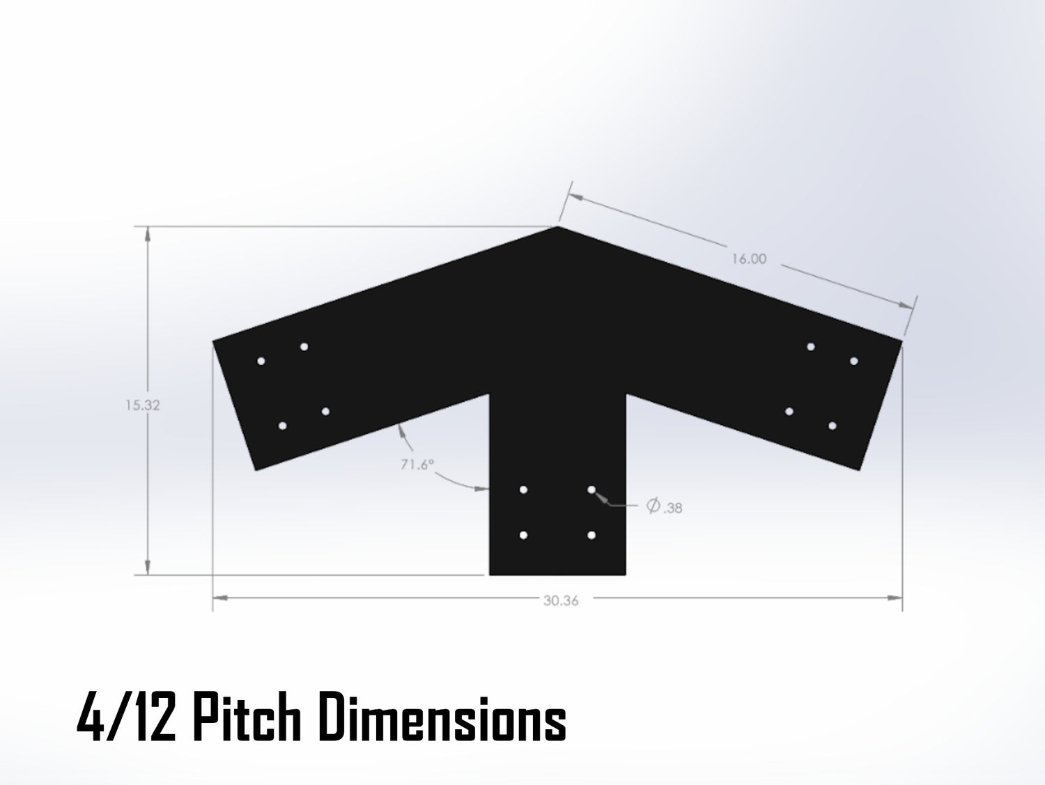King Truss Industrial Brackets, For 8 Inch Lumber - Madison Iron and Wood