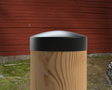 Heavy Duty Round Post Cap (4x4 Round Post Size) - Madison Iron and Wood