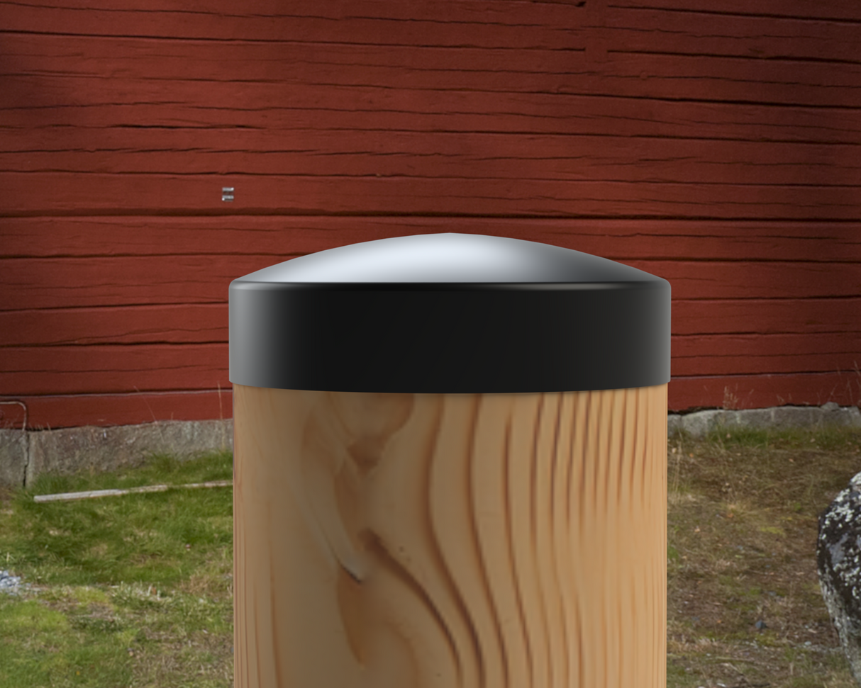 Heavy Duty Round Post Cap (4x4 Round Post Size) - Madison Iron and Wood