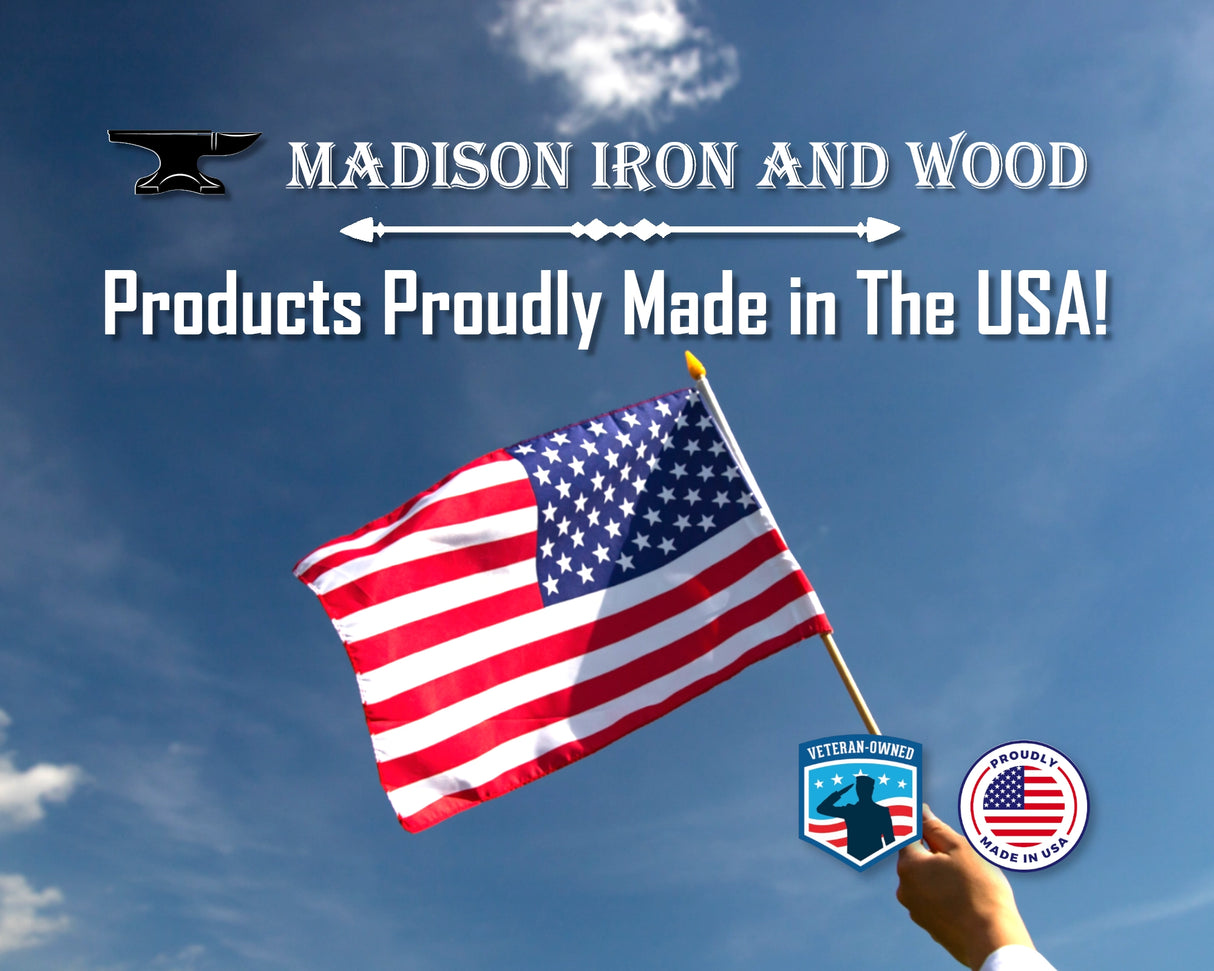 Flaming X Brackets - Various Sizes - Madison Iron and Wood