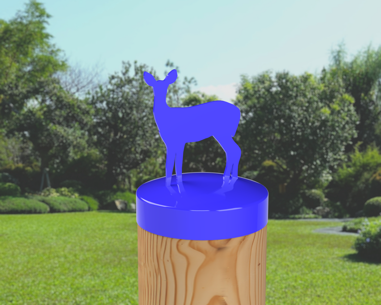Doe, Round Post Cap (4x4 Round Post Size) - Madison Iron and Wood