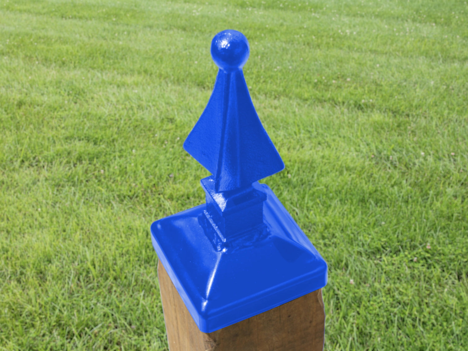 4x4 Quad Spear Post Cap (3.5 x 3.5 Post Size) - Madison Iron and Wood