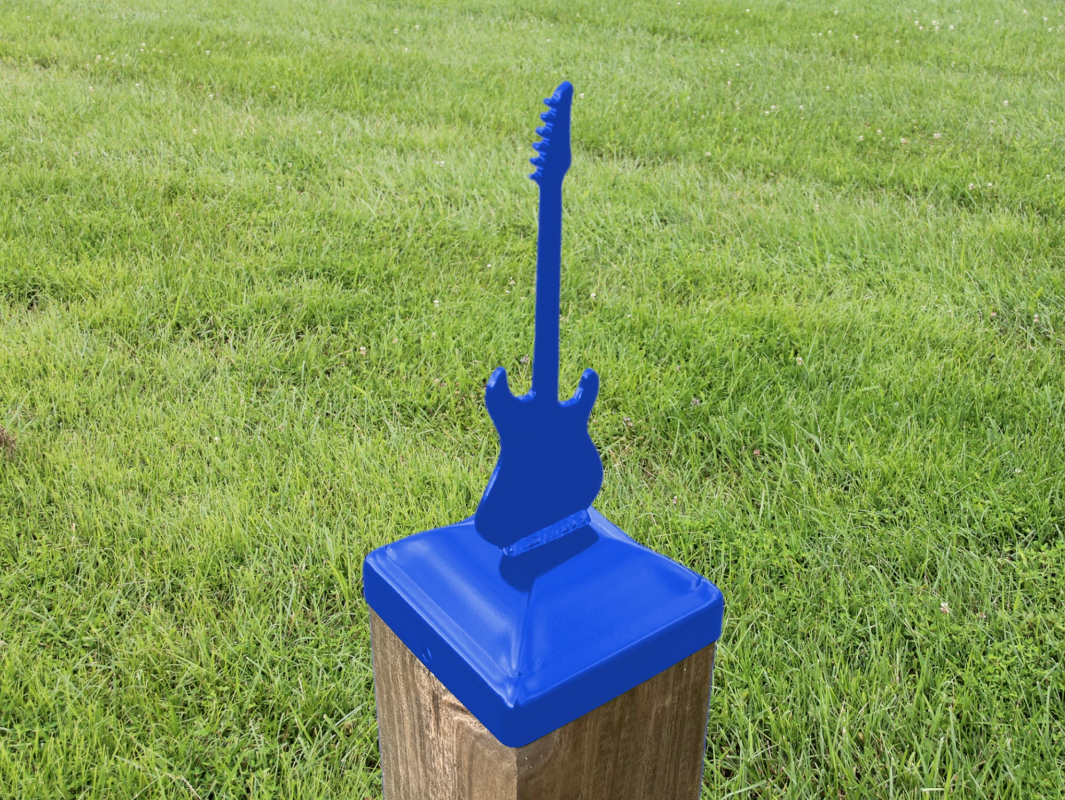 6X6 Guitar - Electric Post Cap (5.5 x 5.5 Post Size) - Madison Iron and Wood