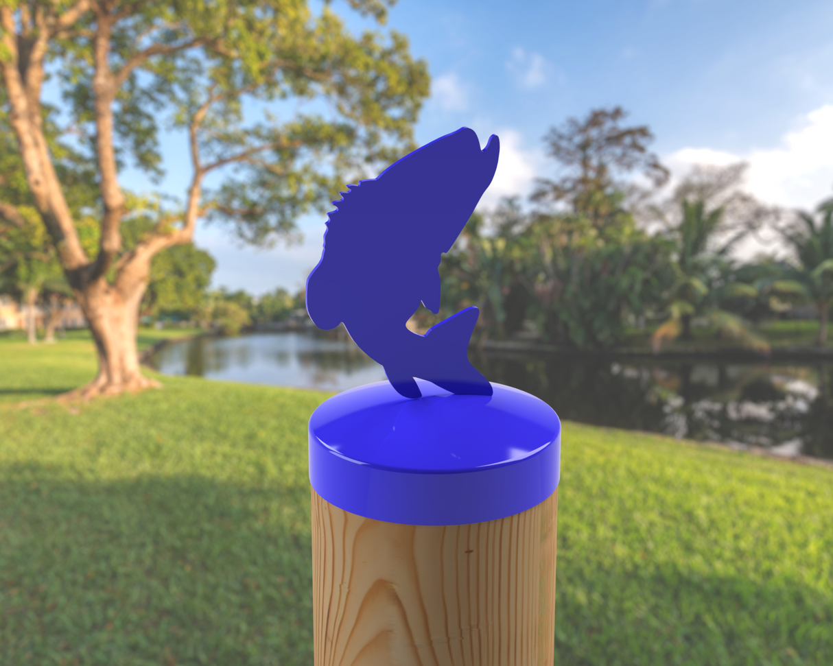 Bass, Round Post Cap (4x4 Round Post Size) - Madison Iron and Wood