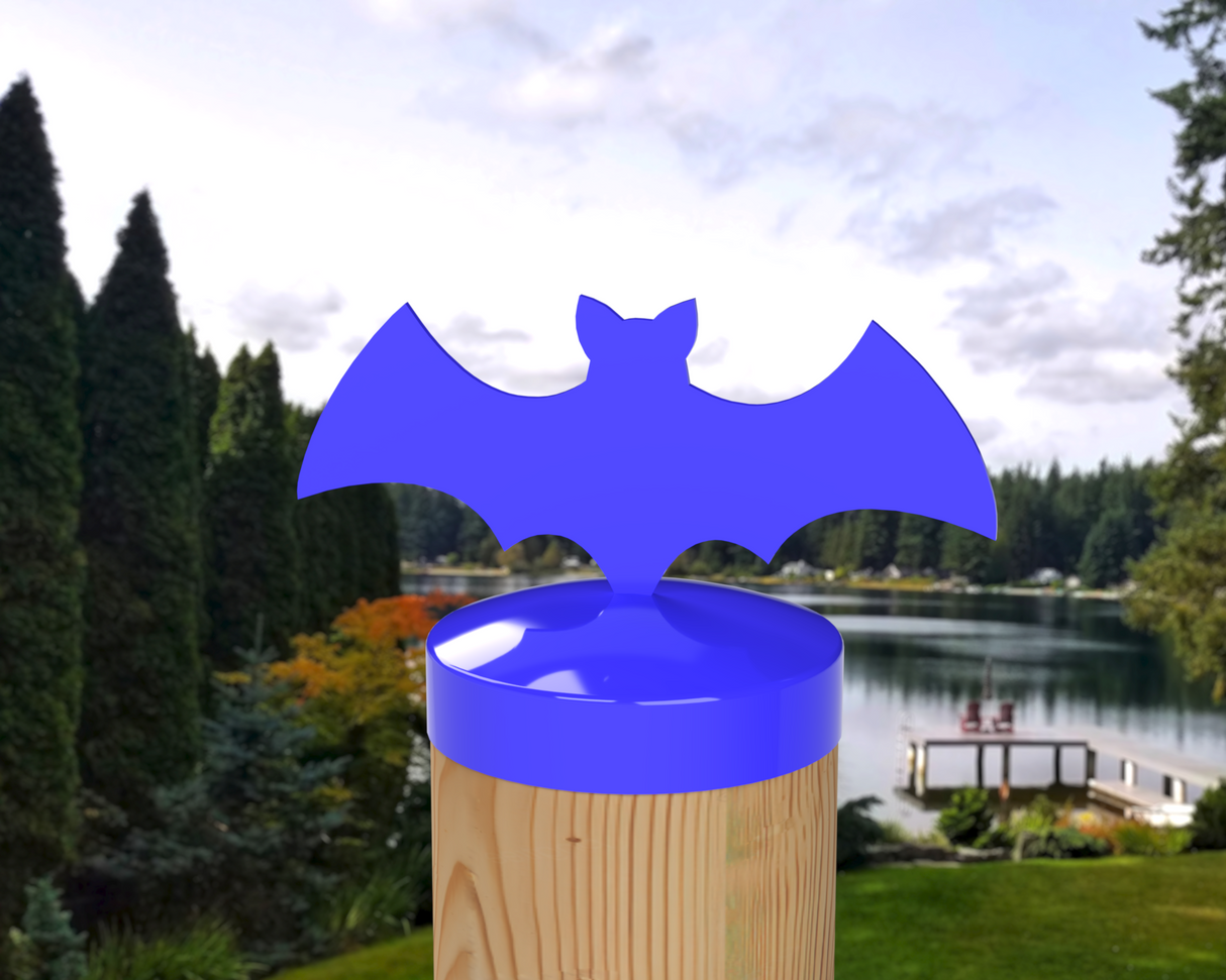 Bat, Round Post Cap (4x4 Round Post Size) - Madison Iron and Wood