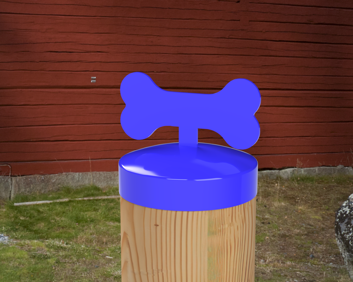 Dog Bone, Round Post Cap (4x4 Round Post Size) - Madison Iron and Wood