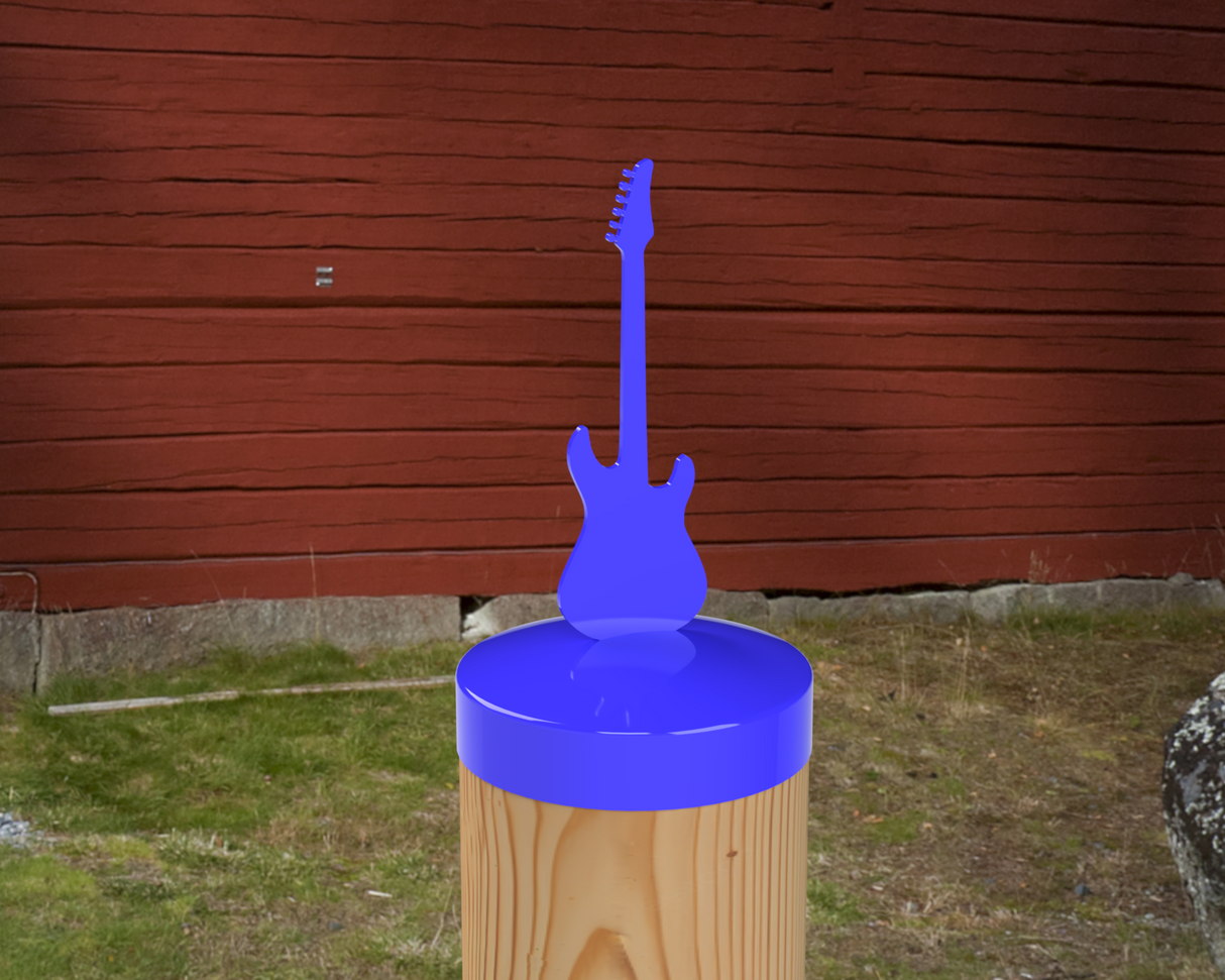 Guitar, Round Post Cap (4x4 Round Post Size) - Madison Iron and Wood