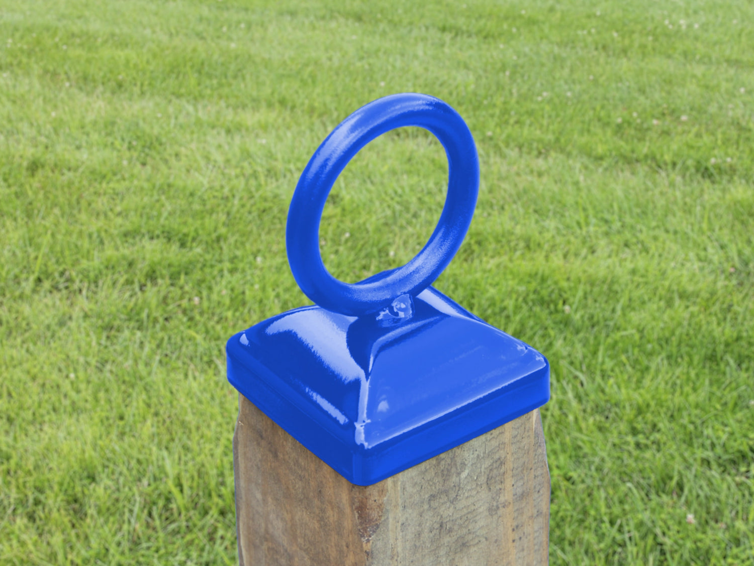 4x4 Nautical Rope Ring Post Cap (3.5 x 3.5 Post Size) - Madison Iron and Wood
