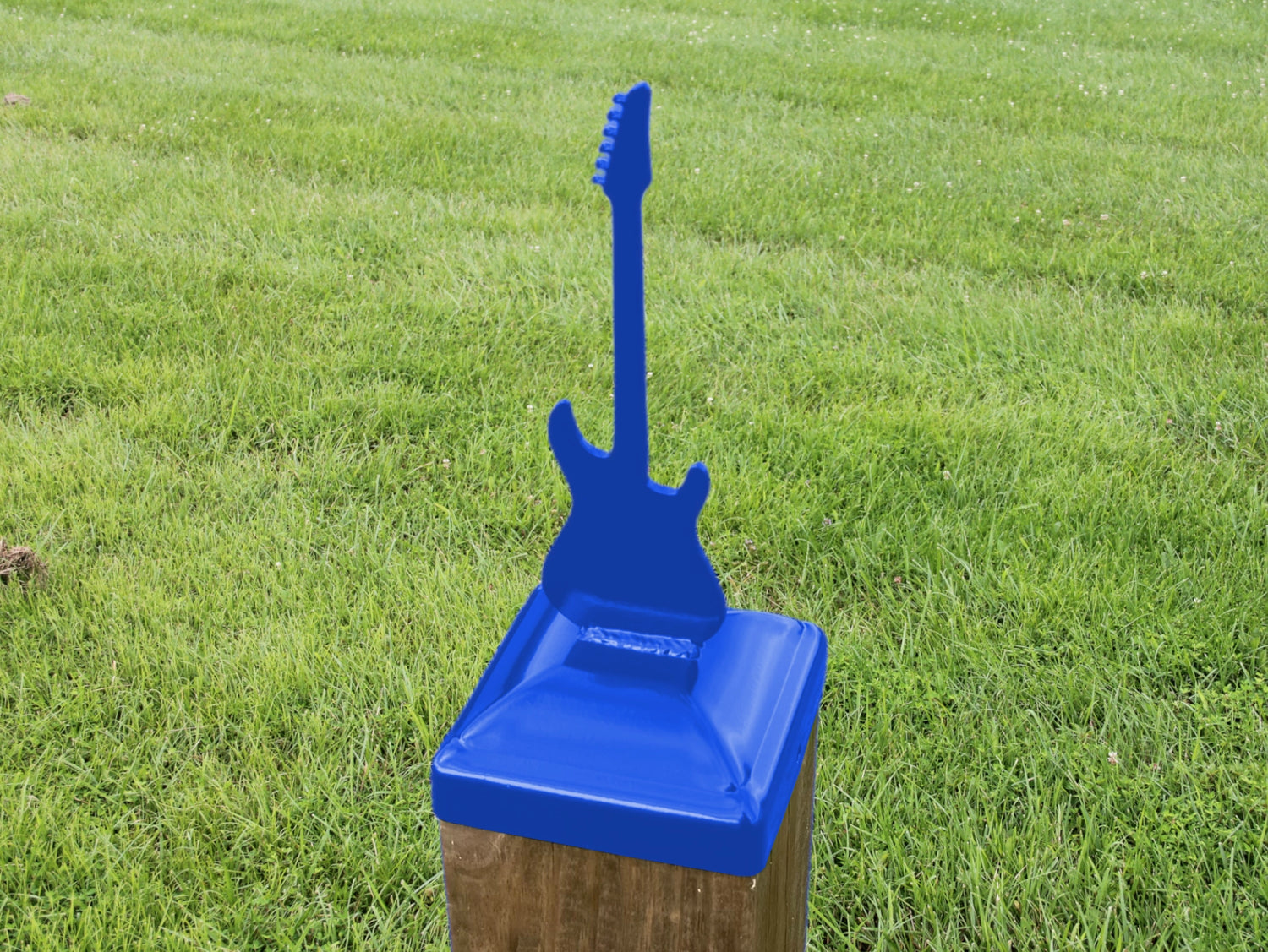6X6 Guitar - Electric Post Cap (5.5 x 5.5 Post Size) - Madison Iron and Wood