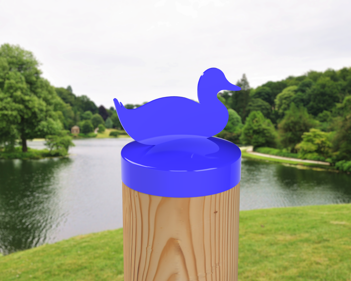Duck, Round Post Cap (4x4 Round Post Size) - Madison Iron and Wood