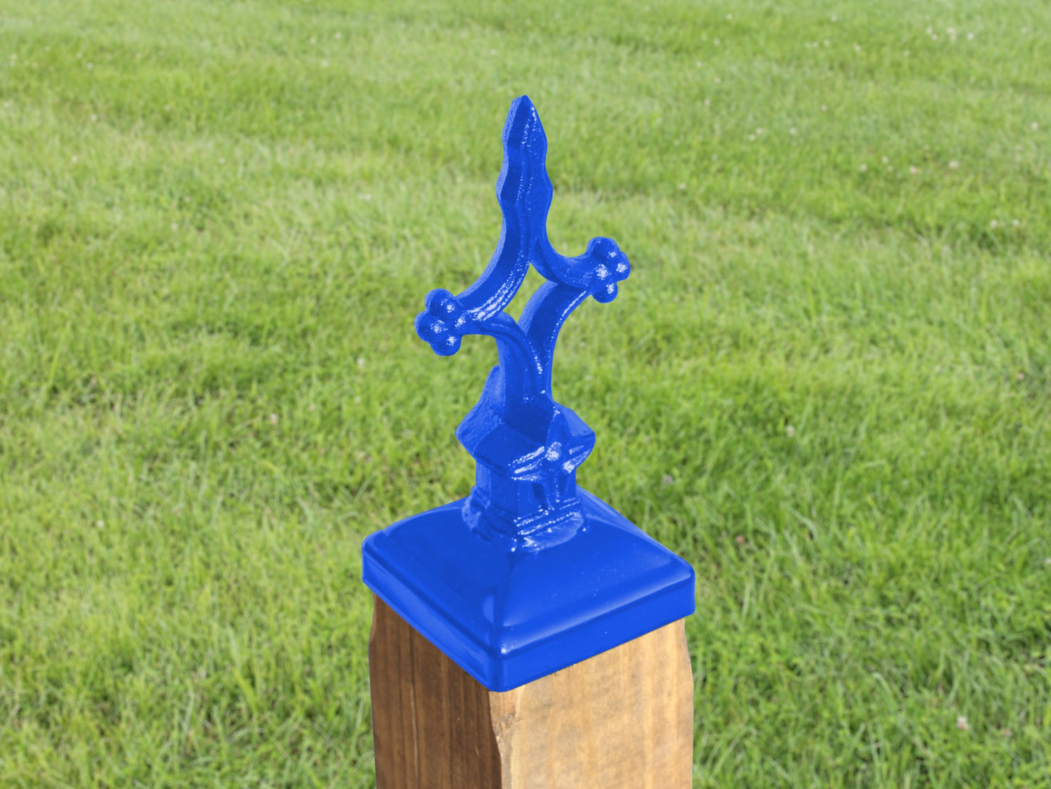4x4 Open Cross Post Cap (3.5 x 3.5 Post Size) - Madison Iron and Wood