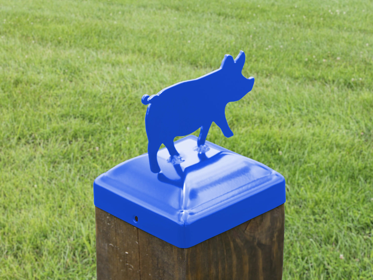6X6 Pig Post Cap (5.5 x 5.5 Post Size) - Madison Iron and Wood