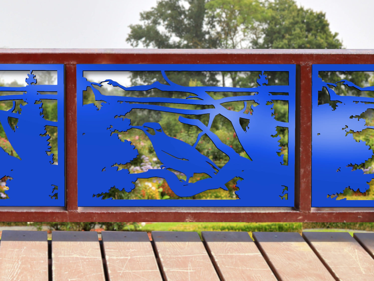 80"x30" - Bird Perching Fence/Gate Panel Insert - Madison Iron and Wood