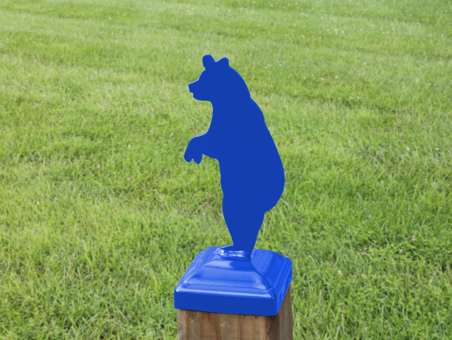 4x4 Bear Standing Post Cap (Fits 3.5 x 3.5 Post Size) - Madison Iron and Wood