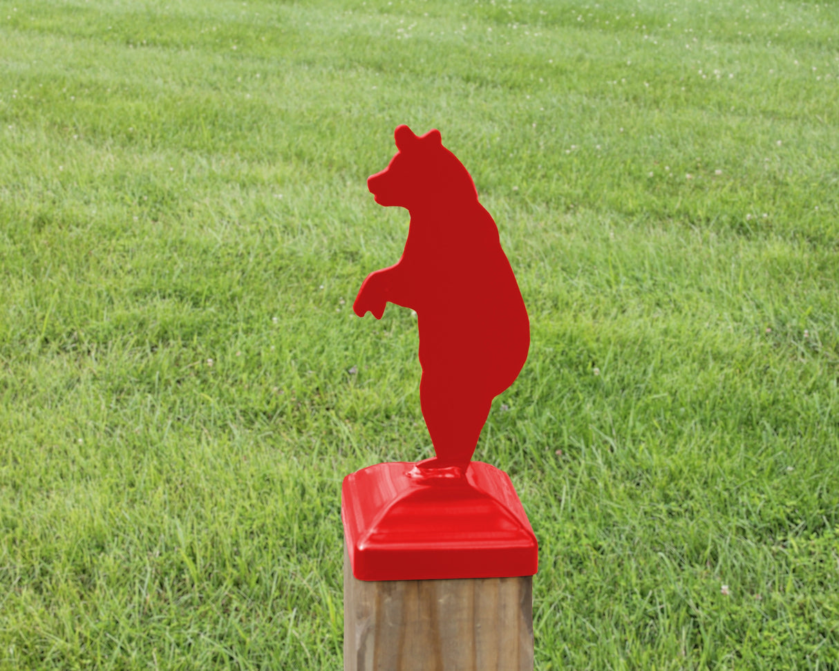 6X6 Bear Standing Post Cap (5.5 x 5.5 Post Size) - Madison Iron and Wood