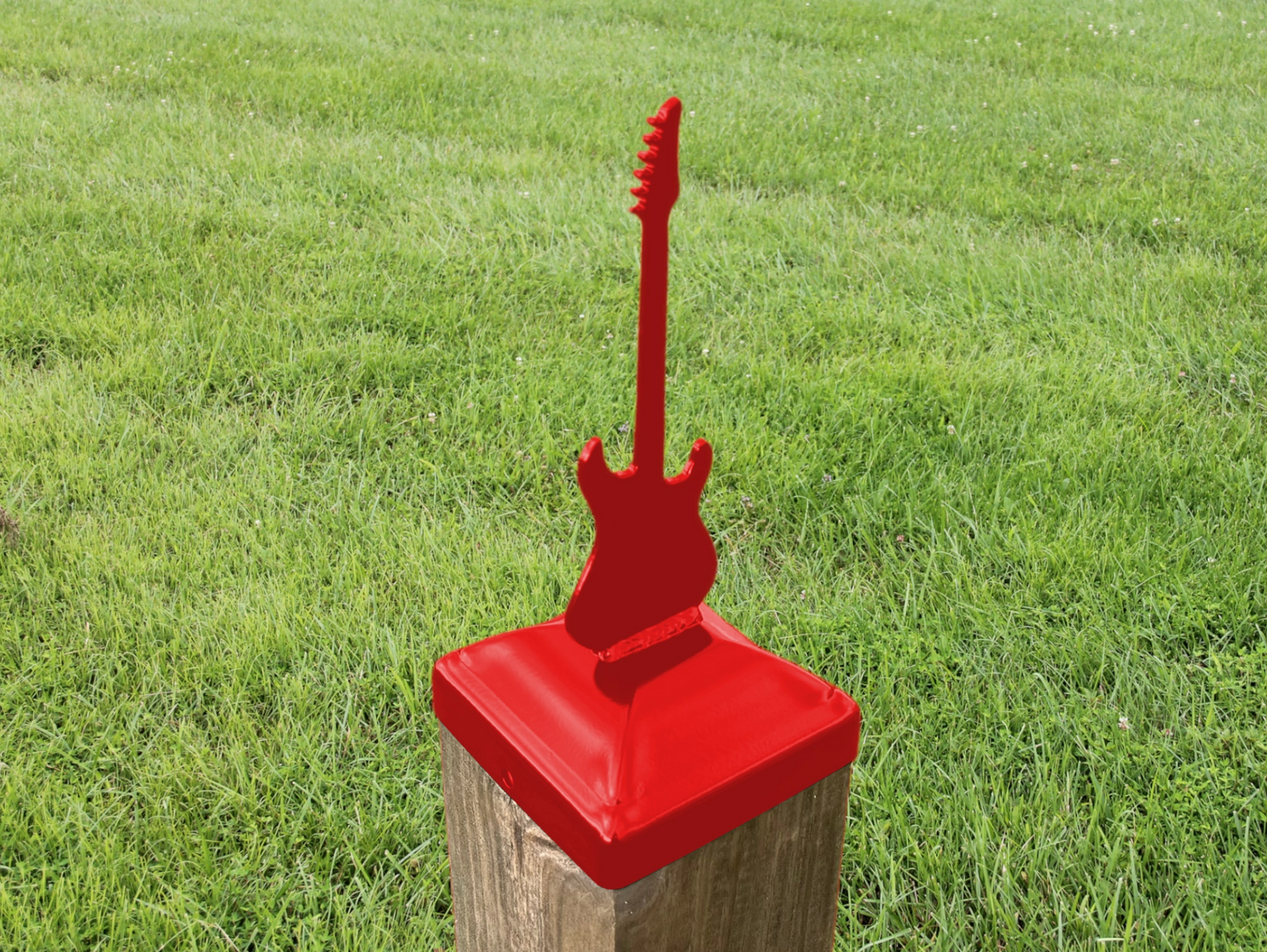 6X6 Guitar - Electric Post Cap (5.5 x 5.5 Post Size) - Madison Iron and Wood