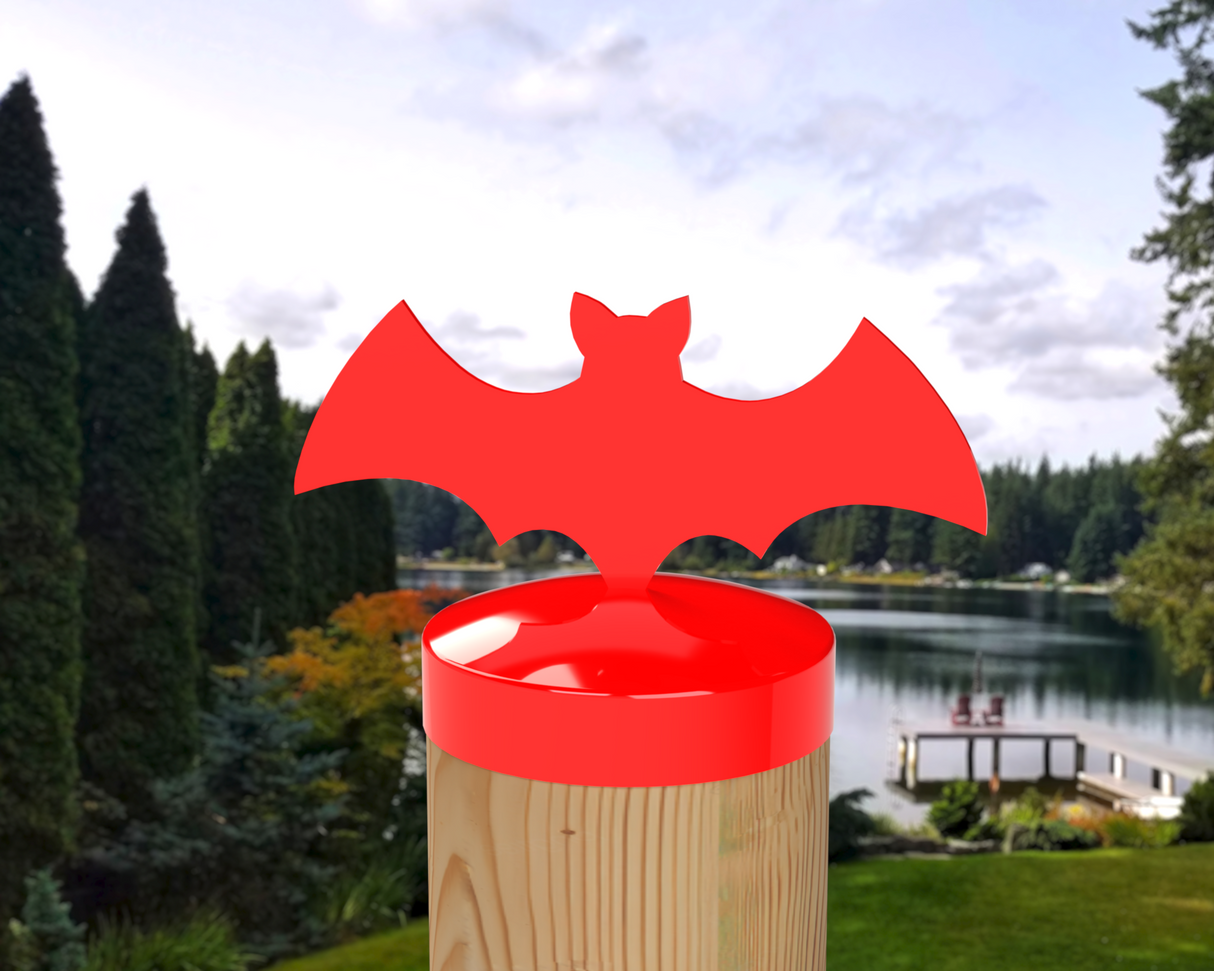 Bat, Round Post Cap (4x4 Round Post Size) - Madison Iron and Wood