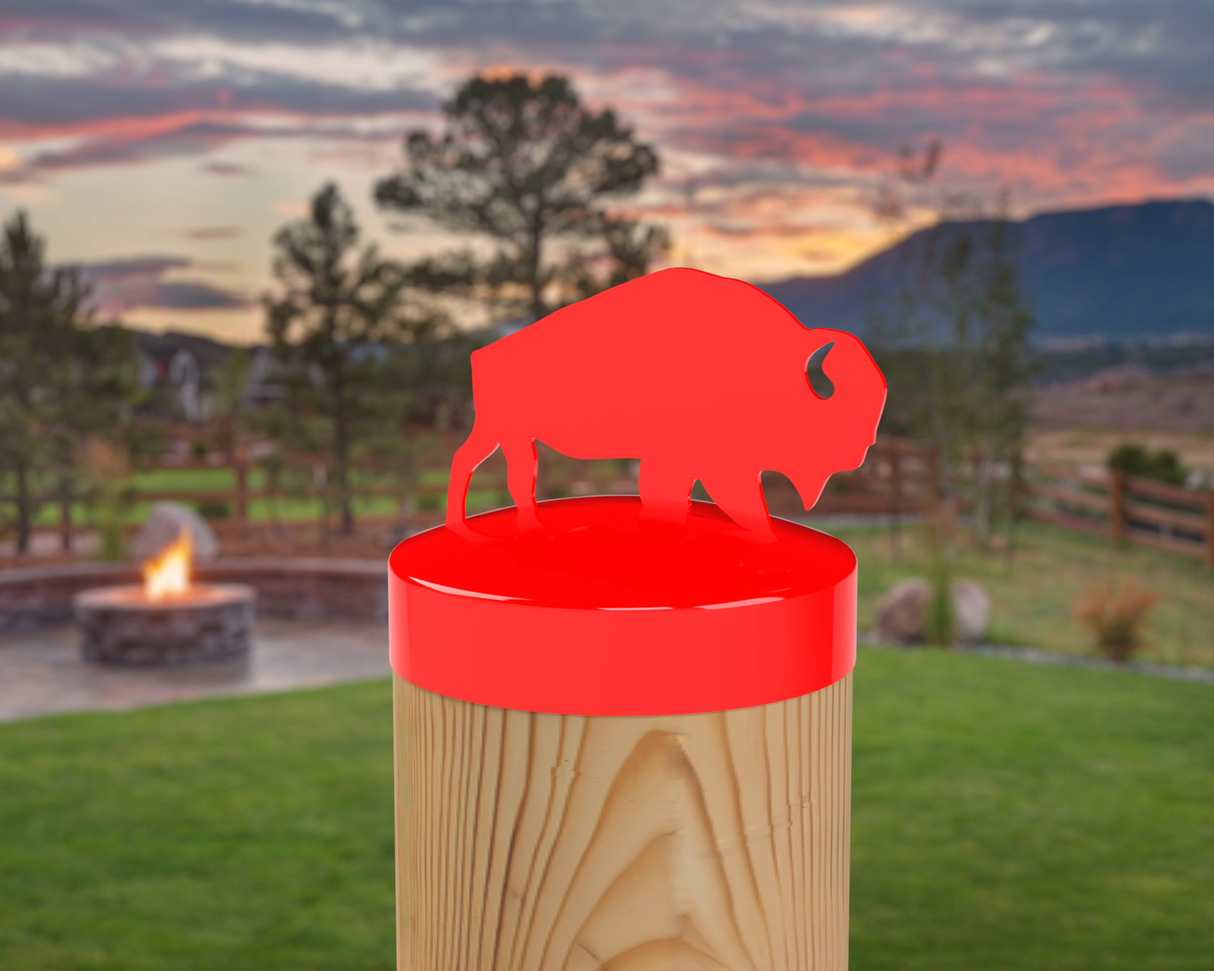 Buffalo, Round Post Cap (4x4 Round Post Size) - Madison Iron and Wood