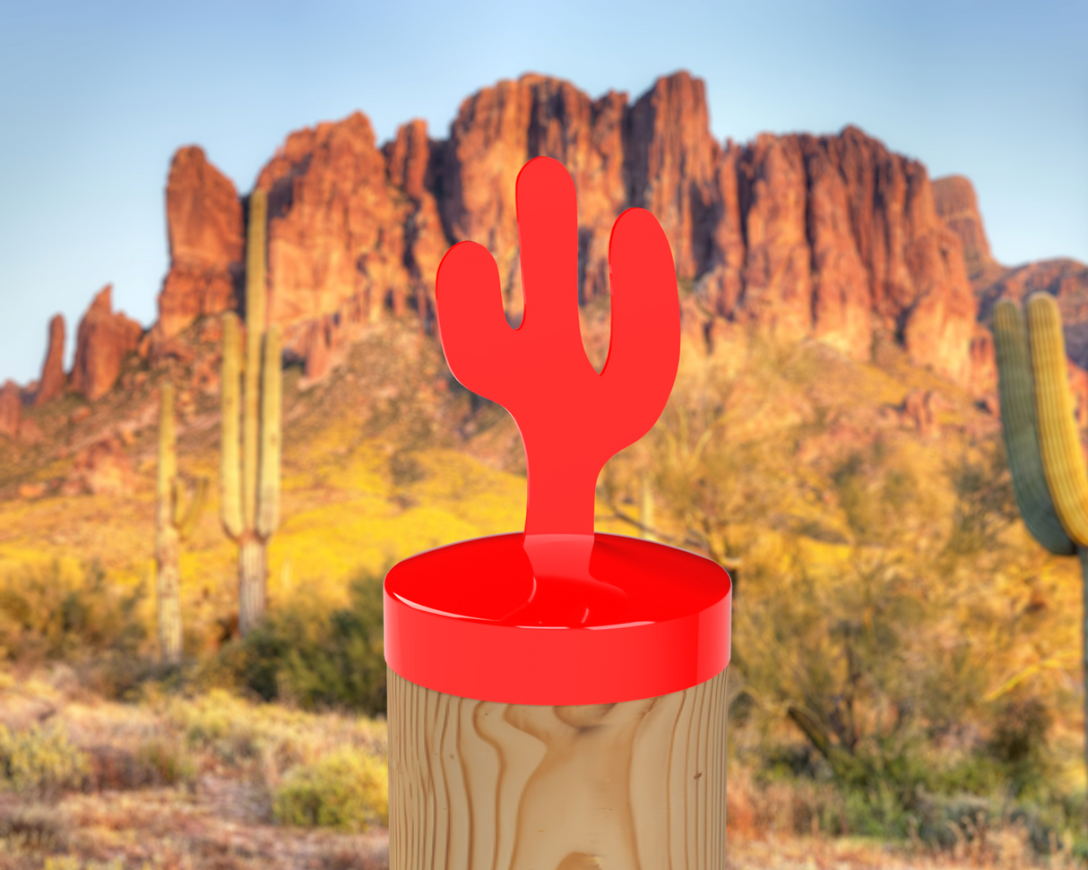 Cactus, Round Post Cap (4x4 Round Post Size) - Madison Iron and Wood