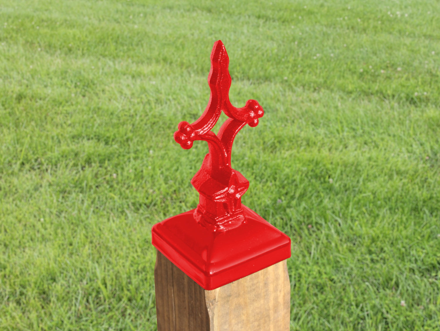 4x4 Open Cross Post Cap (3.5 x 3.5 Post Size) - Madison Iron and Wood