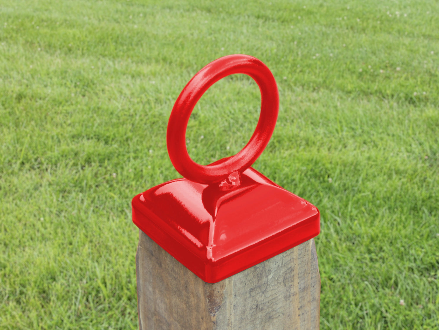 4x4 Nautical Rope Ring Post Cap (3.5 x 3.5 Post Size) - Madison Iron and Wood