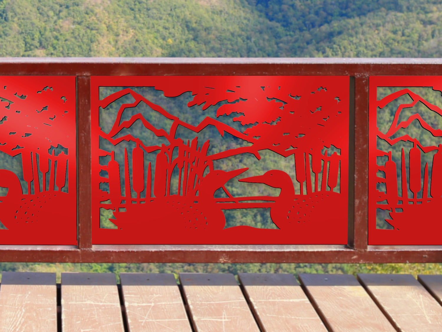 80"x30" - Duck Pond Fence/Gate Panel Insert - Madison Iron and Wood
